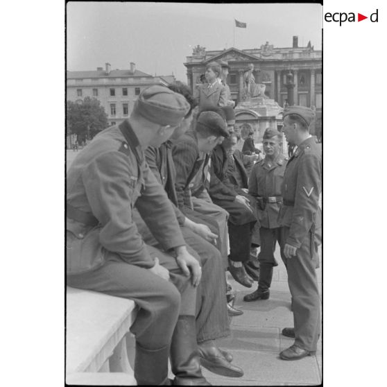 Premiers échanges avec l'occupant allemand.