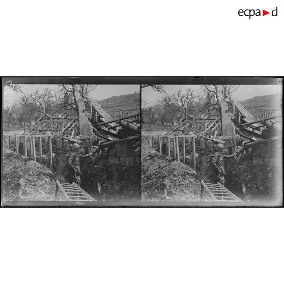 Sulzern [Soultzeren] (Haut Rhin). Boyau dans les ruines. [légende d'origine]