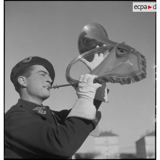 Musicien de la fanfare du 25e BCA.