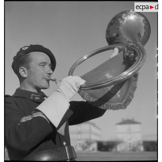 Musicien de la fanfare du 25e BCA.