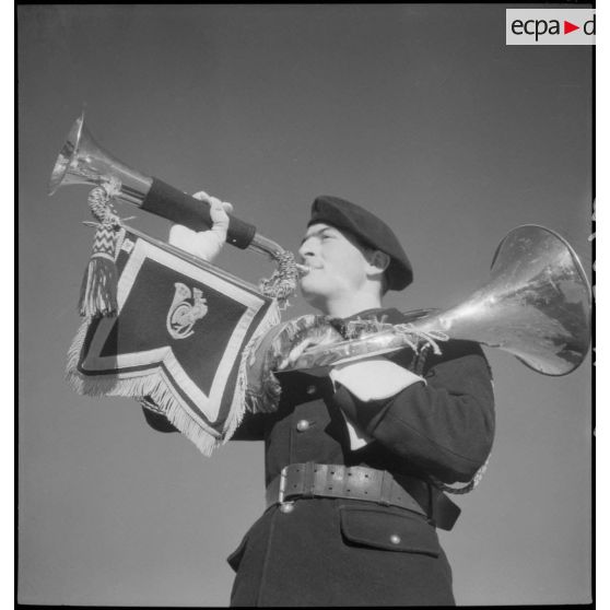 Musicien de la fanfare du 25e BCA.