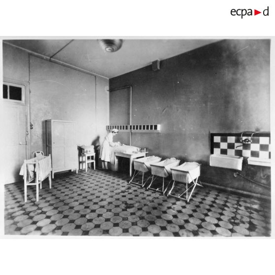 La pouponnière de la maternité d'un hôpital de Montpellier.