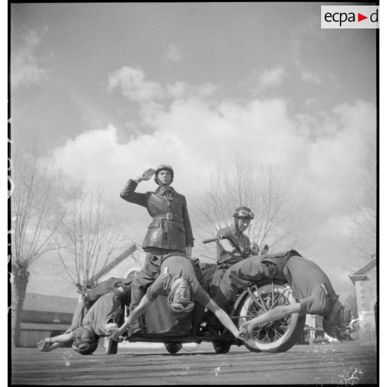 La 17e compagnie du train de Tarbes.