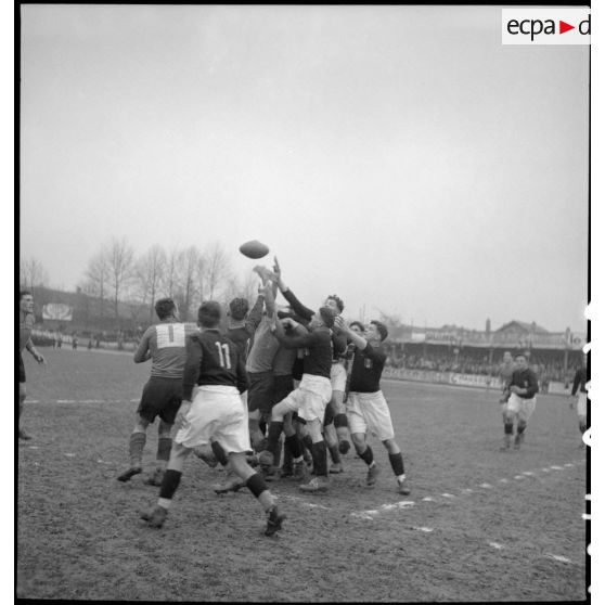 Finale du championnat de France militaire de rugby.