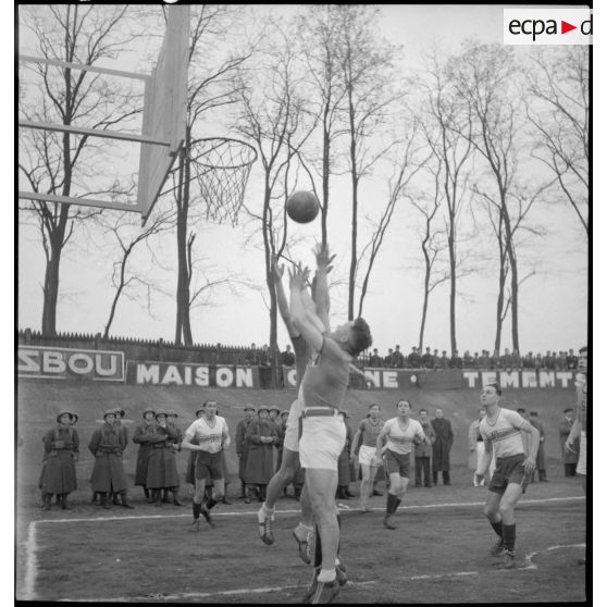 Finale du championnat de France militaire de basket-ball.