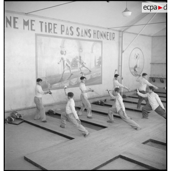 Séance d'escrime à l'EMP de Billom.