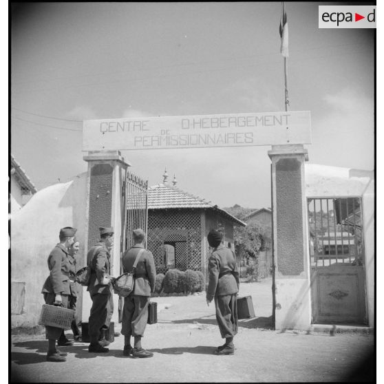 Entrée du centre d'hébergement de Sète.