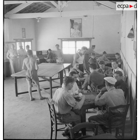 Salle de jeux du centre d'hébergement de Sète.