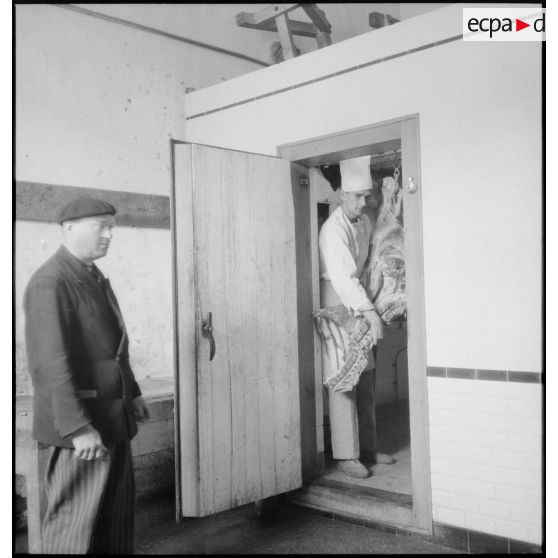 Une chambre froide de l'EMP d'Autun, repliée à Valence.