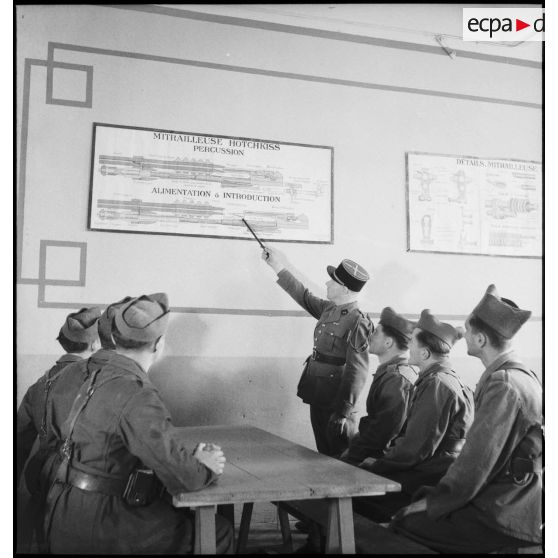 Instruction théorique sur la connaissance de l'armement au 23e RI.
