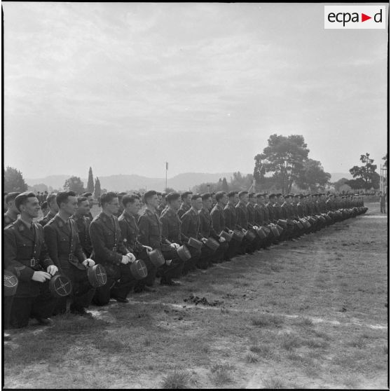 Le baptême de la promotion "Maréchal Pétain" de l'école spéciale militaire de Saint-Cyr.