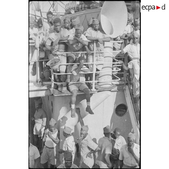 Tirailleurs du 17e RTS rapatriés.