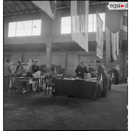 Centre d'accueil des rapatriés.