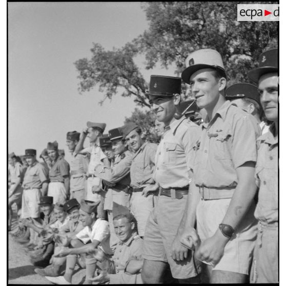 Match de football au camp Galliéni à Fréjus.