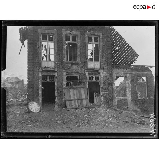 La mairie de Combles. [légende d'origine]