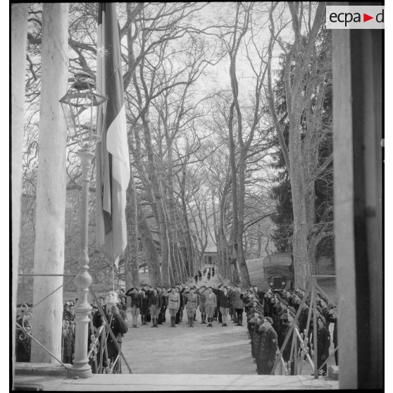 Cérémonie des couleurs au centre d'éducation Bayard.