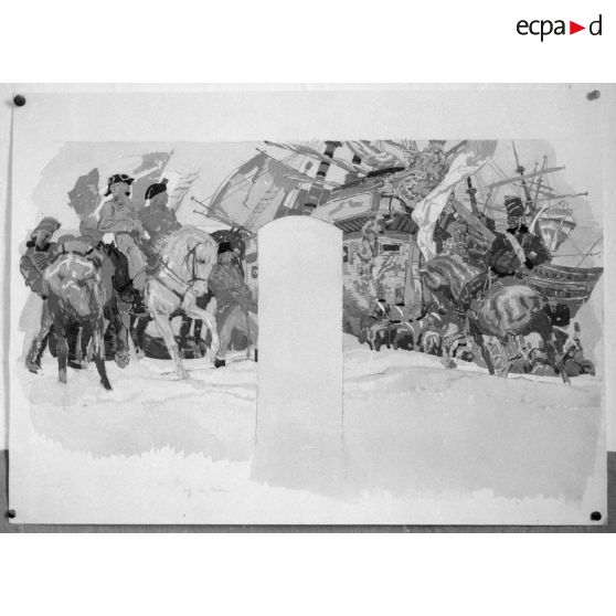 Esquisses de l'artiste-peintre alsacien René Kuder.