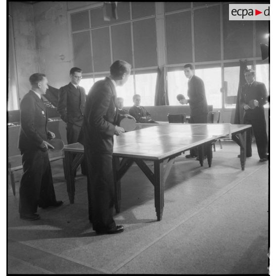 La salle de jeux de l'école militaire d'administration à Néris-les-Bains.
