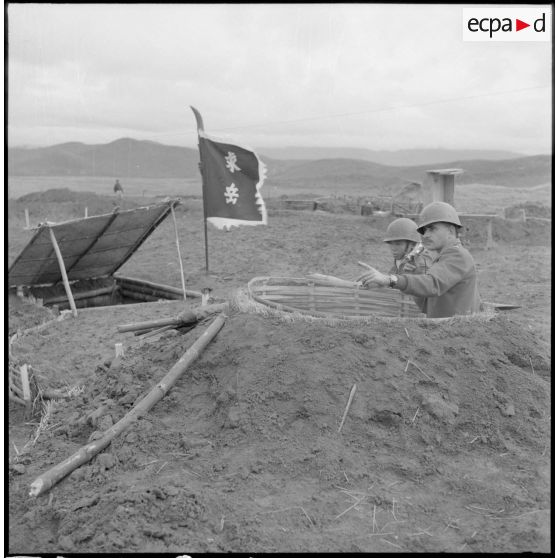 Le PC du point d'appui du col des Ananas.