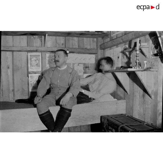 Tourniol. La vie au camp. Juillet 1916 - mars 1917. [légende d'origine]