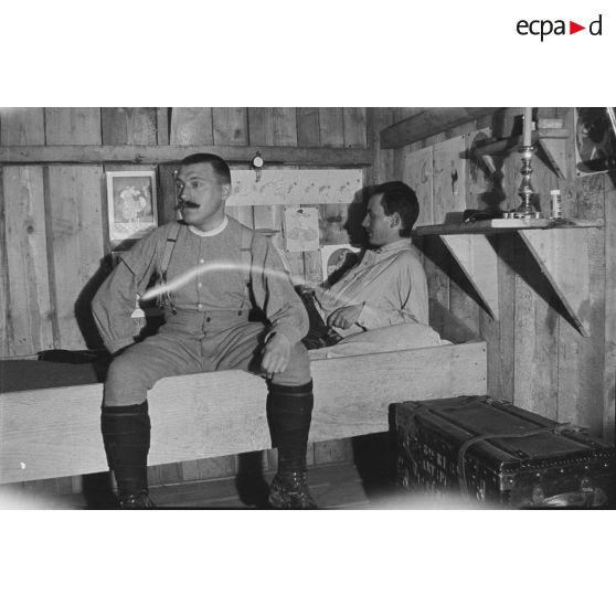 Tourniol. La vie au camp. Juillet 1916 - mars 1917. [légende d'origine]