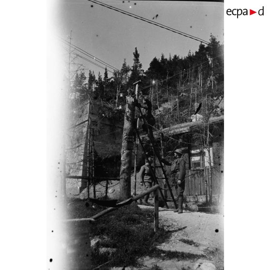 Les Américains. 1918. [légende d'origine]