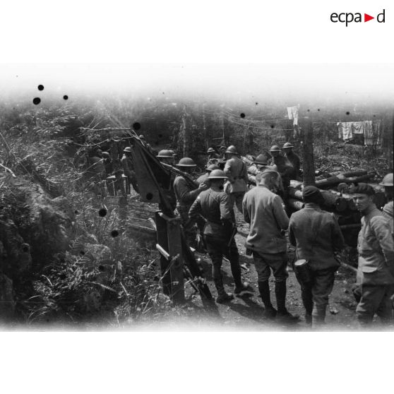 Les Américains. 1918. [légende d'origine]