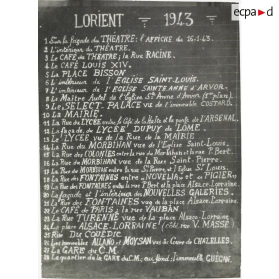 Lorient - 1943 - I. [légende d'origine]