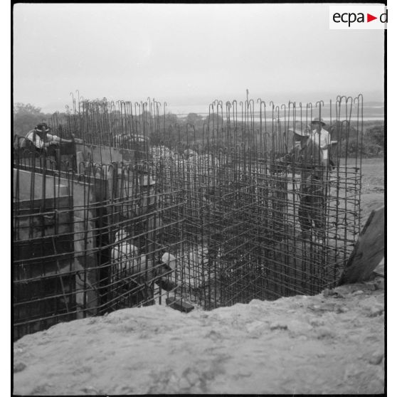 L'armature du blockhaus.