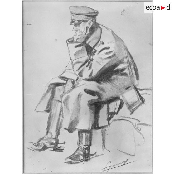 Paris, musée Leblanc. « Officier allemand prisonnier » par Jonas. [légende d'origine]