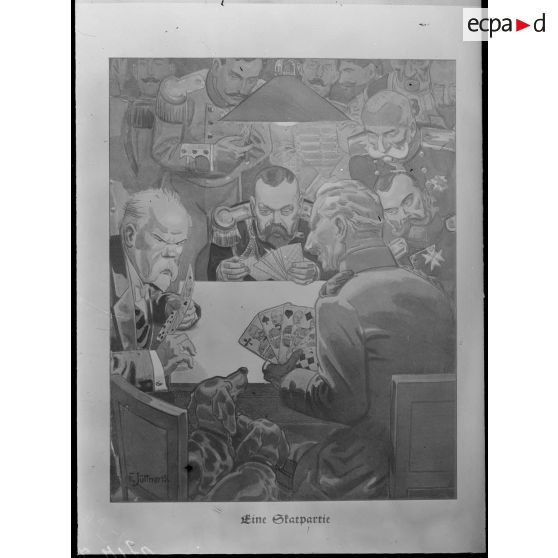 Paris. Musée Leblanc. Partie de cartes. [légende d'origne]