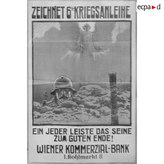 Paris. Musée Leblanc. Affiche, emprunt de guerre allemand. [légende d'origine]