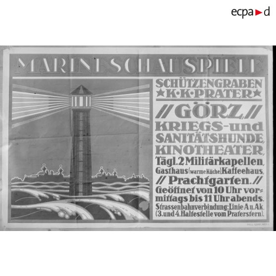 Paris. Musée Leblanc. Affiche allemande. [légende d'origine]