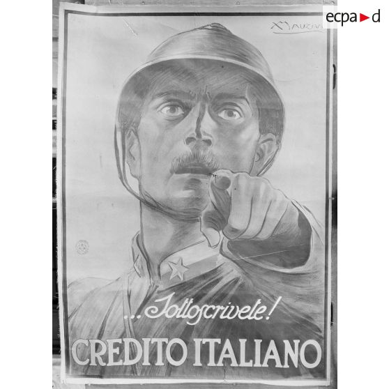 Paris. Musée Leblanc. Affiche, emprunt italien. [légende d'origine]