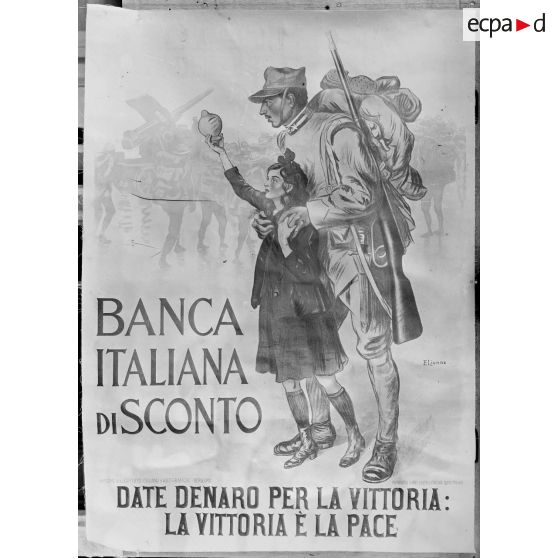 Paris. Musée Leblanc. Affiche, emprunt italien. [légende d'origine]