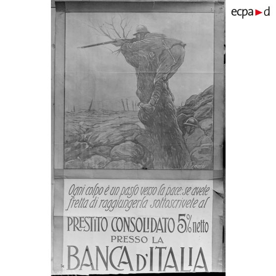 Paris. Musée Leblanc. Affiche, emprunt italien. [légende d'origine]