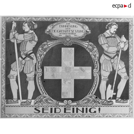 Paris. Musée Leblanc. Affiche suisse. [légende d'origine]