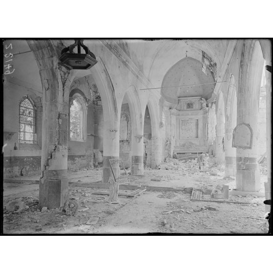 Méharicourt (Somme). Intérieur de l'église. [légende d'origine]