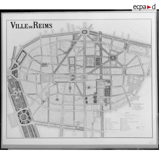 Plan de Reims. [légende d'origine]