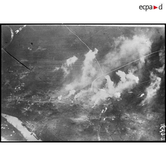 Le bombardement de Vacherauville. [légende d’origine]