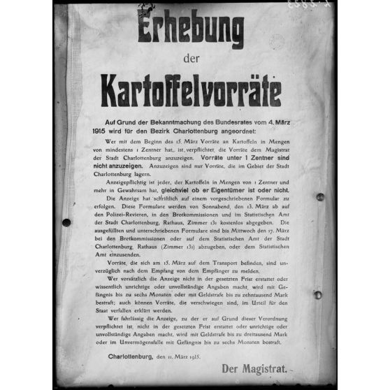 Paris, 6 avenue Malakoff. Musée Leblanc. Affiche allemande. [légende d’origine]