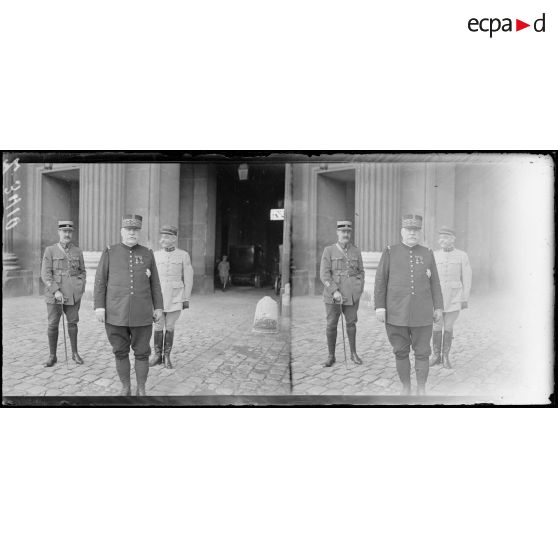 Paris. Pavillon de l’Horloge, Ecole de guerre. Le maréchal Joffre. [légende d’origine]