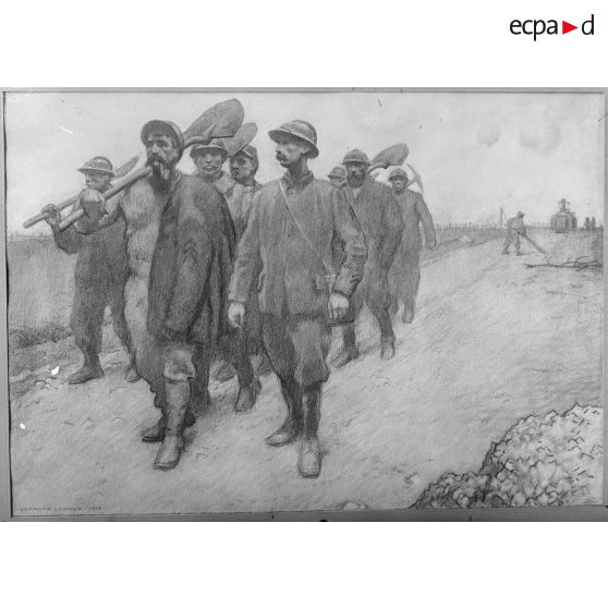 Paris. Musée Leblanc. Dessin de G. Leroux. Les vieux. [légende d’origine]