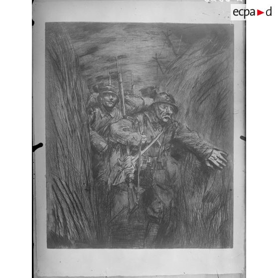 Paris. Musée Leblanc. Dans les boyaux, par Steilen. [légende d'origine]