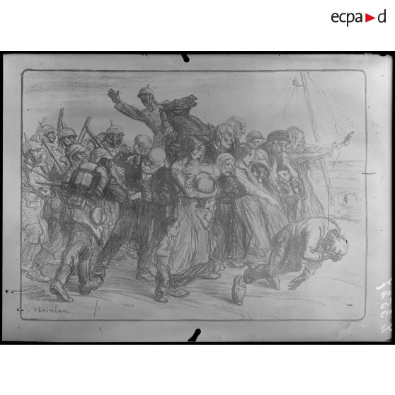 Paris. Musée Leblanc. Le bouclier. [légende d'origine]