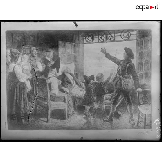 [Paris. Musée Leblanc. Scène d'intérieur].