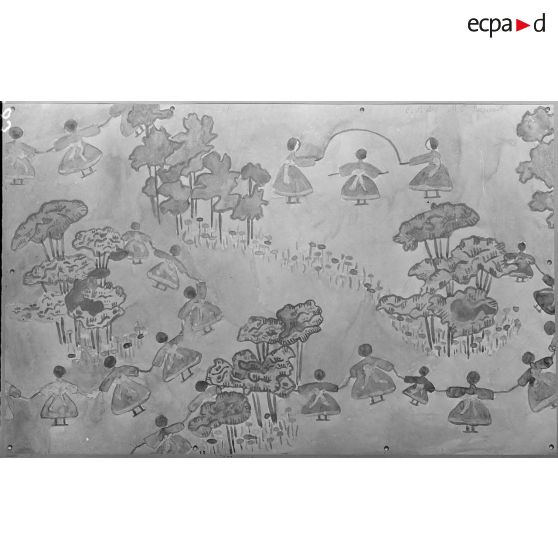 Paris. Musée Galliera. Exposition des dessins d'enfants. [légende d'origine]