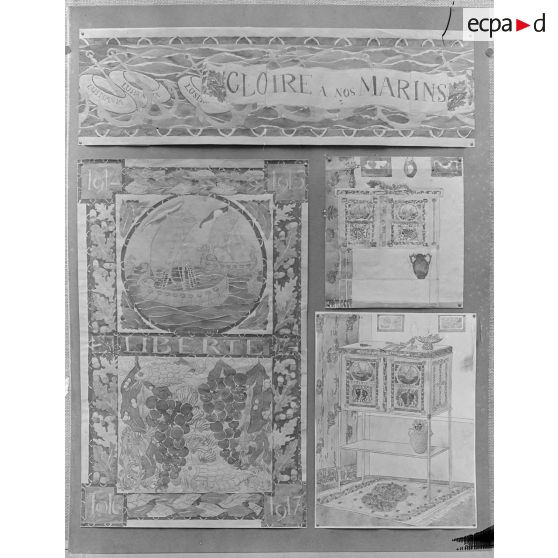 Paris. Musée Galliera. Exposition de dessins d'enfants. [légende d'origine]