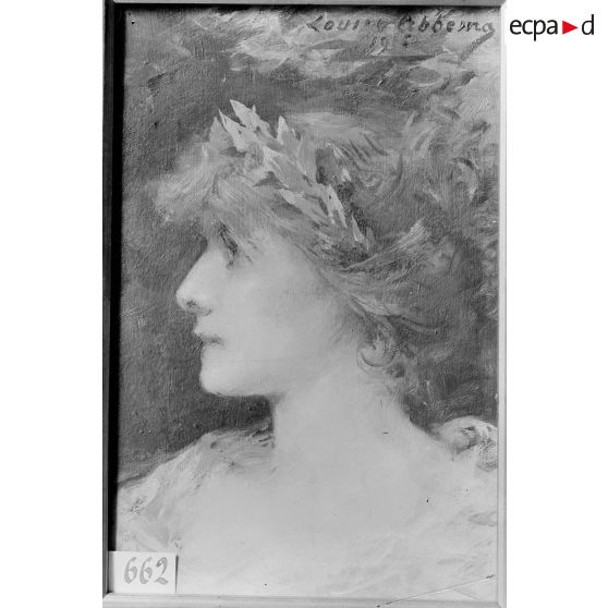 Paris. Musée Leblanc. Tableau, par Abbéma. [légende d'origine]