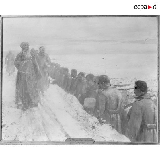 Paris. Musée Leblanc. Bénédiction des tranchées, par Gervex. [légende d'origine]